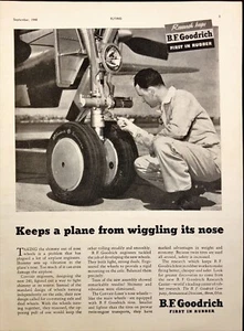 Aircraft Nose Wheel Tires Vintage Print Ad 1948 - Picture 1 of 6
