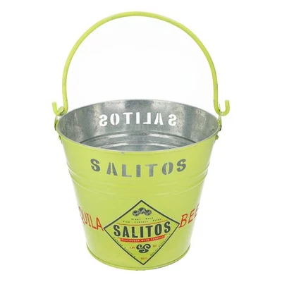 Salitos Bier Eiseimer Flaschenkühler Eimer Icecube Grün Gelb 5l "Maxi"