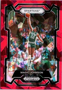 2024 Panini Prizm Draft Picks #23 Magic Johnson Prizms Red Ice - Bild 1 von 2