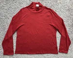 NEU J. Crew Tissue Krepp Rollkragen Top Shirt rot Damengröße 3X CD305 - Bild 1 von 18