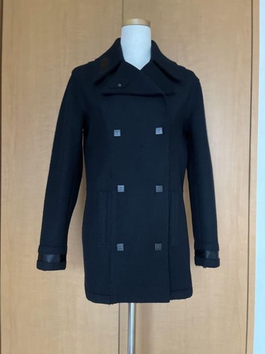 CHANEL Coco Bottone Quadrato Nero Pavone 36