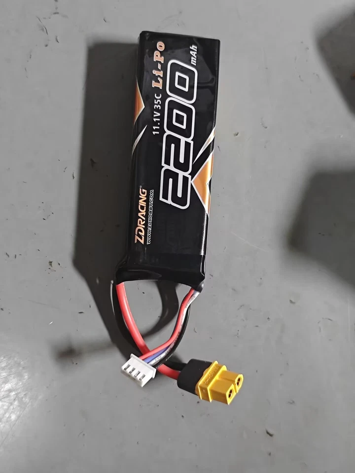 ZD Racing RX12/ BX-12/MT-16 Cars Original Battery 2200mAh 11.1V 3S Lipo Battery - Image 1 of 1