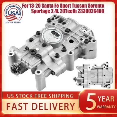 Engine Oil Pump OEM For 2013-16 Hyundai Santa Tucson 2013-18 Kia Sorento 2.4L L4 Foto 1 de 4