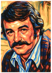 ROCK HUDSON * Custom ACEO * Fun Novelty * CELEBRITY * Art Card * ATC - Bild 1 von 2