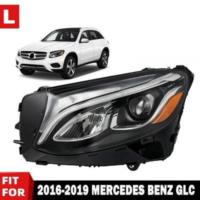 FIT 2016-2019 Mercedes-Benz GLC300 LED Headlight LH No AFS Complete w/ Bulbs Foto 1 de 4