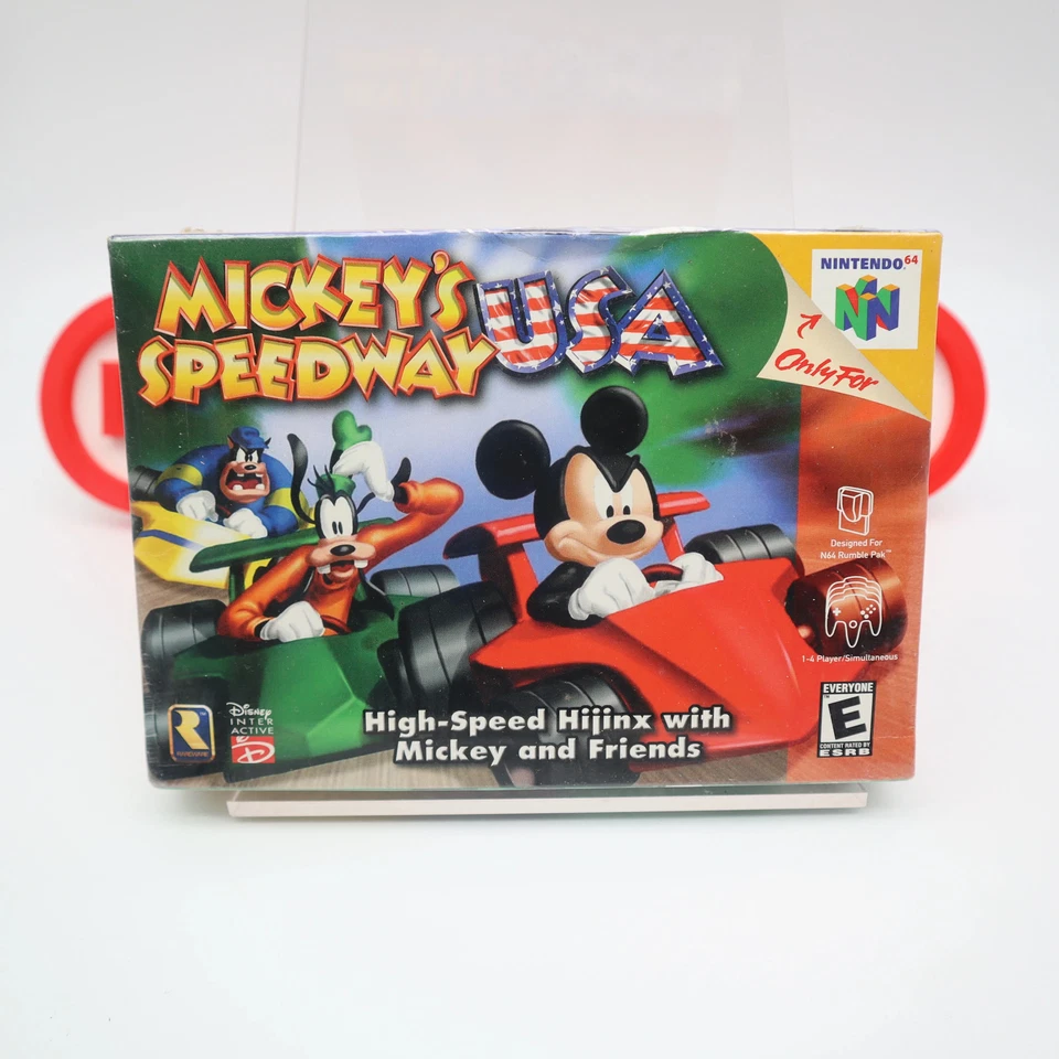 N64 Nintendo 64 Game MICKEY'S SPEEDWAY USA KART RACING - NEW & Factory Sealed! - Image 1 of 4