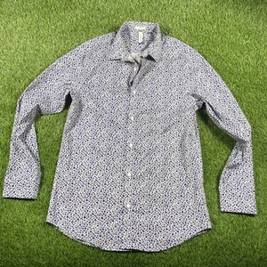 Artefact Button Up Hemd Herren Medium Slim Fit Blau Blumen AOP  - Bild 1 von 15