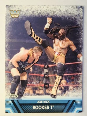 2017 Topps WWE Then Now Forever #F-23 BOOKER T FINISHERS & SIGNATURE MOVES - Image 1 of 2