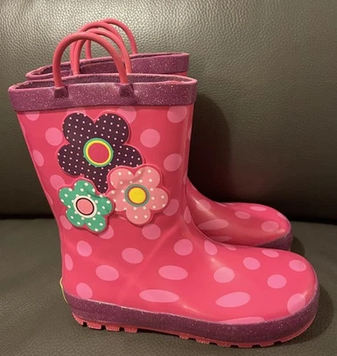 Botas de Lluvia Western Chief Rosa Floral y Mariposa Talla 13 Excelentes  Foto 1 de 4