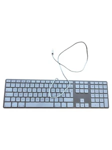 Apple A1243 Tastatur USB Kabelgebunden Silber QWERTZ - Bild 1 von 5