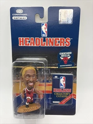 Dennis Rodman 1996 Corinthian Headliners pelo amarillo Chicago Bulls nuevo Foto 1 de 2