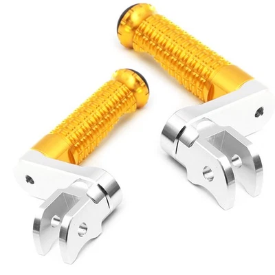 Clavijas de pie delanteras doradas elevables MPRO 1,5 pulgadas para Kawasaki ER-6N 05 06 07 08 Foto 1 de 4