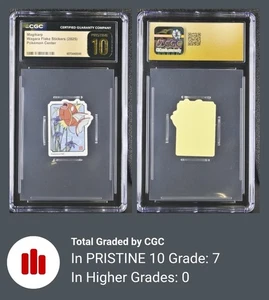Magikarp - 2025 Pokemon Center Wagara Flake Sticker - CGC Pristine 10 - Bild 1 von 1