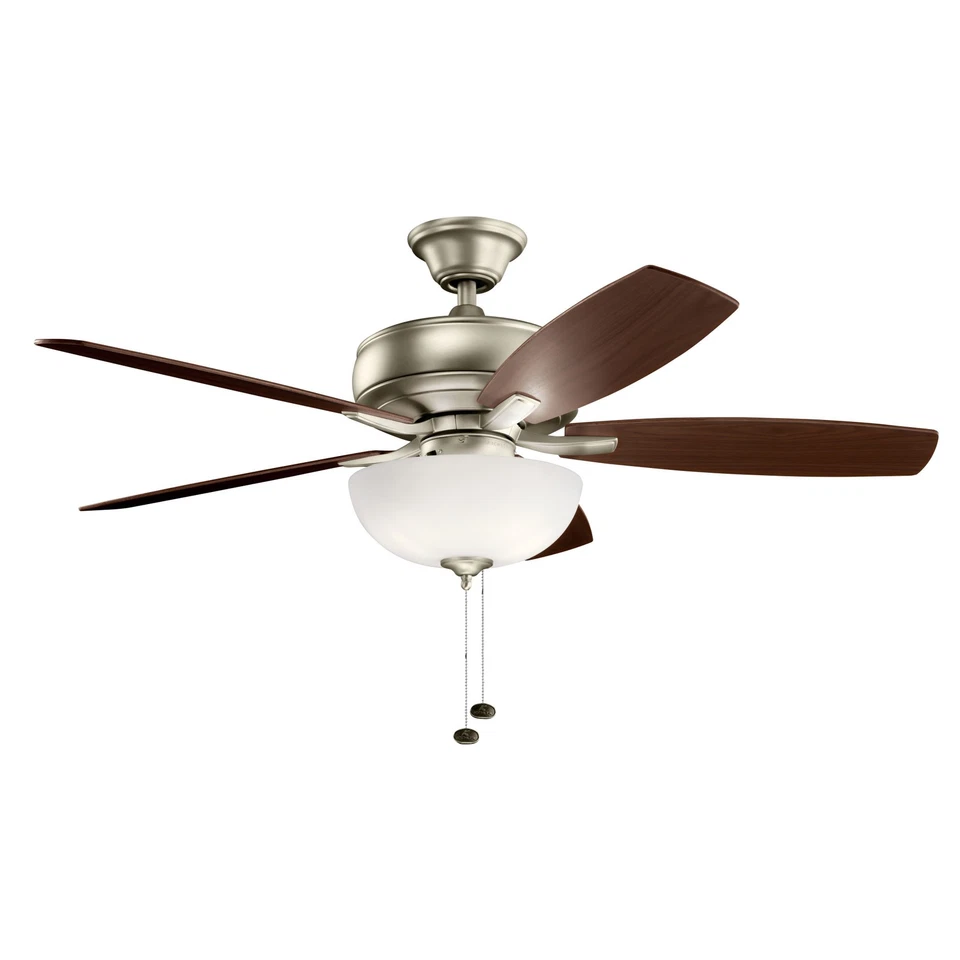 Kichler Lighting 330347NI Terra Select - 52 Inch Ceiling Fan With Light Kit