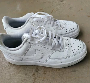 Nike Court Vision Alta Triple White Women Size 9.5  - Picture 1 of 6