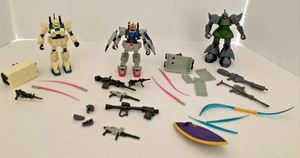 VTG 1990s Lot 3 Bandiai Gundam Universe Sa.S 04, 08, 81 action figures w/accesor - Picture 1 of 10