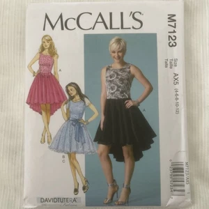 Vestido de fiesta para mujer McCall's 2015 patrón de costura M7123 talla 4-12 sin cortar - Imagen 1 de 2