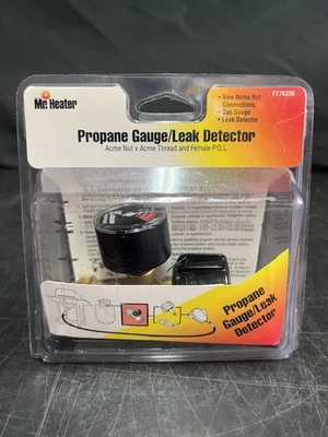 Mr. heater propane gauge And leak protector. New Acme nut connections - Image 1 of 4