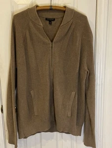 Banana Republic Pullover Größe XL Herren Jacke braun durchgehender Reißverschluss Taschen - Bild 1 von 7