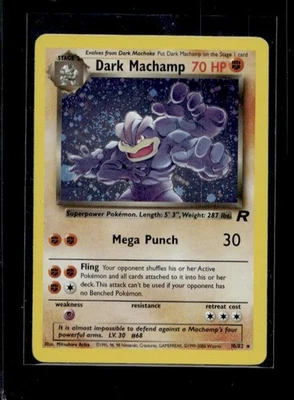 2000 Pokemon Team Rocket #10/82 Dark Machamp Holo - Image 1 of 2