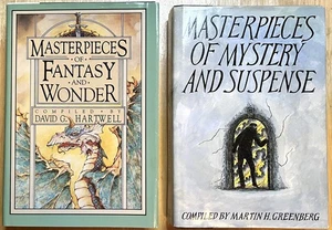 Lot of 2 Anthologies: Masterpieces of Fantasy & Wonder ~ Mystery & Suspense ~ HC - Picture 1 of 6