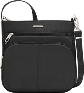 Travelon Anti-Theft Classic North/South Crossbody Bag One Size, Black - Picture 1 of 10