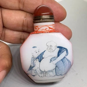 Ancient China, Beijing Collection, pure hand-painted, glass, snuff bottle - Picture 1 of 8