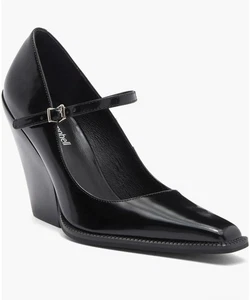 Pompa Jeffrey Campbell nera Stillz Mary Jane taglia 7,5 - Foto 1 di 13