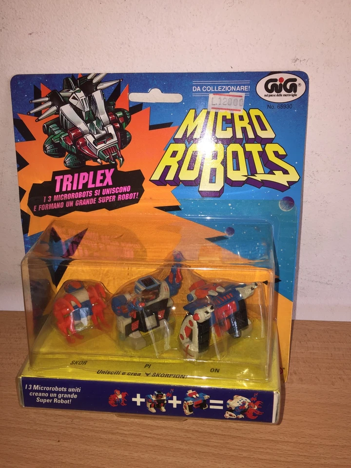 Galoob Micro Machines Z-Bots ZBots TRIPLEX SET of 3 ROBOTS #1 MOC, 1993 - Image 1 of 3