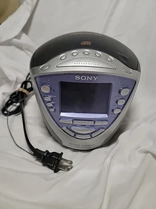 Sony Dream Machine ICF-CD853V Reproductor de CD AM FM Reloj Despertador Climático Radio - FUNCIONA - Imagen 1 de 4