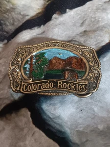 Vintage Colorado Rockies Belt Buckle Mountains - Picture 1 of 7