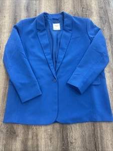 Chaqueta para mujer Abercrombie & Fitch blazer azul con un solo botón talla XL - Imagen 1 de 10