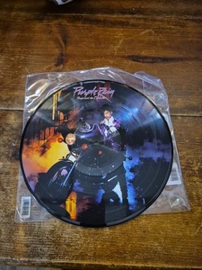 PRINCE & THE REVOLUCION -PURPLE RAIN- 1984 RARE LP LTD PICTURE DISC FUNK - Imagen 1 de 6