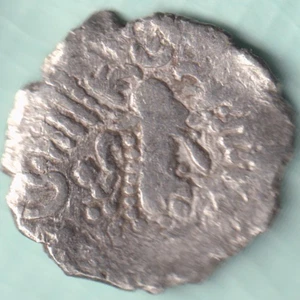 ANCIENT INDIA 3/4 CENTURY INDO SASSANIAN SILVER DRACHMA RARE COIN - Picture 1 of 2