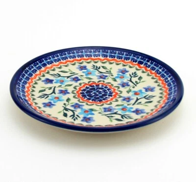 POLISH POTTERY MARKET Polish Pottery Handmade Dessert Plate 6.5" Dia. by Zakłady Bolesławiec