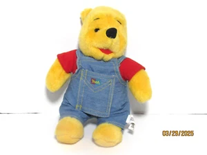 Vintage 1995 Disney Winnie Puuh Plüsch Buch Overall Stofftier Spielzeug - Bild 1 von 8