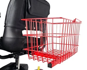 Cesta trasera grande para scooters de movilidad - ROJA - Imagen 1 de 10