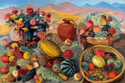 Gifts of Autumn Art Print – Martiros Saryan, 1926, Colorful Still Life Artwork - Image 1 of 2