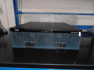 CISCO3945-VSec/K9  C3900-SPE150/K9 2 X PSU  ipbaseK9 & securityk9 & UCK9 LIc - Image 1 of 4