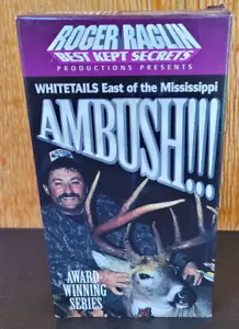 Rare Vtg VHS Roger Raglin Whitetails East of the Mississippi Ambush Deer Hunting - Picture 1 of 8