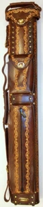 NEW Instroke Tooled 3x5 Dark Brown Leather Case - INS-35-DBH-D01 INSSAD24DBH-D01 - Picture 1 of 6