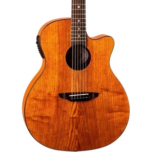 Luna Guitars Gypsy Grand Concert Ash Acoustic-Electric Guitar Natural - Picture 1 of 3