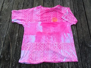 Vintage AOP LA Gear All Over Print Grafik T-Shirt XL 1980er USA Pink Orange - Bild 1 von 8