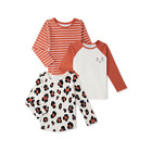 Garanimals Girls Long Sleeved Toddler Tee Shirt 3 Pack - Size 4T