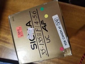 Canon AF Sigma Zoom A 35-135mm F3.5-4.5 For canon FILM Cameras NIB - Picture 1 of 9