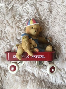 Cherished Teddies Spanky "Friendship Can Sometimes Be Bumpy” Radio Flyer - Picture 1 of 7