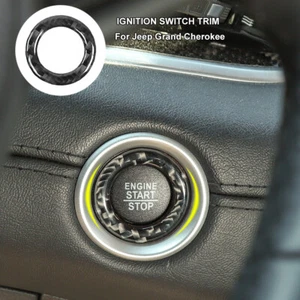Car Start Stop Ignition Button Ring Trim for Jeep Grand Cherokee/Cherokee 14-20 - Picture 1 of 7