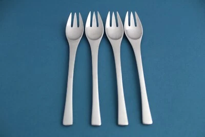 4 вилки для салата Dansk ODIN атласная нержавеющая сталь Германия 6 7/8 дюйма - Изображение 1 из 4