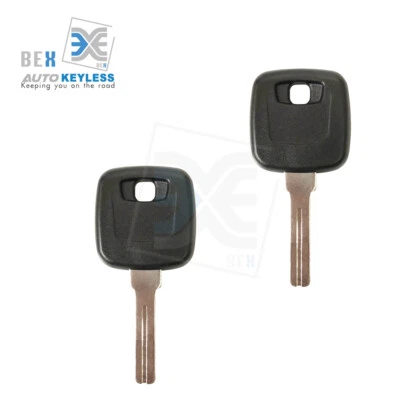 Llave de chip transpondedor sin cortar 2 piezas de repuesto ajuste en blanco G31 Volvo 1999-2006 S80 Chip48 Foto 1 de 3