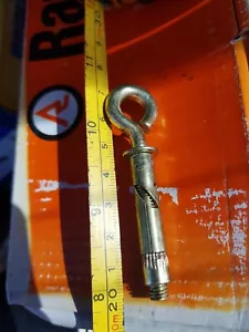 10 pcs RAMSET DynaBolt Plus Eye Bolt anchors Raw plug, size 8mm x 47mm hole 63mm - Imagen 1 de 5